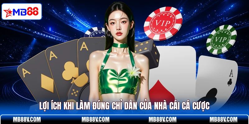 Lợi ích khi làm đúng chỉ dẫn của nhà cái cá cược