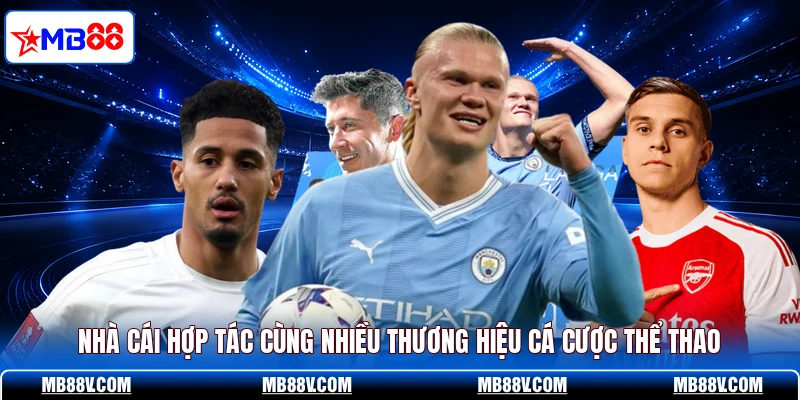 Nhà cái hợp tác cùng nhiều thương hiệu cá cược thể thao